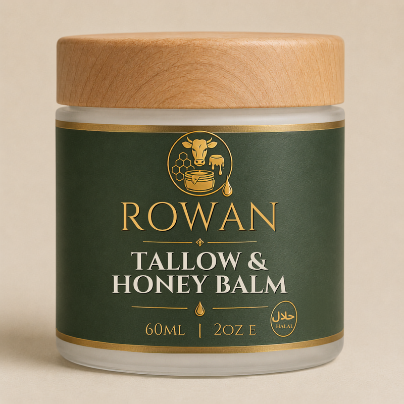 Organic Grass-Fed Beef Tallow Honey Balm
